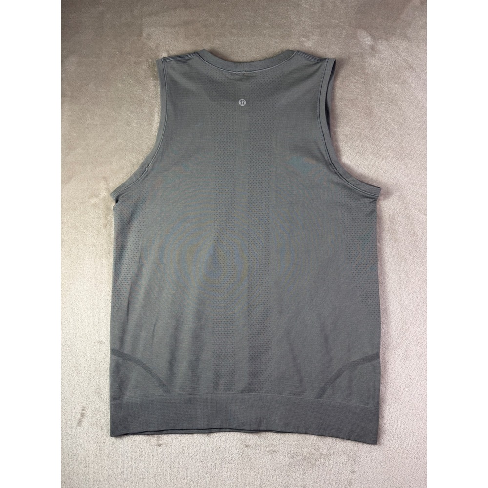 Lululemon Swiftly Breathe Muscle Tank Top Grey Size 4 Seamless Athletic Running - Picture 3 of 8